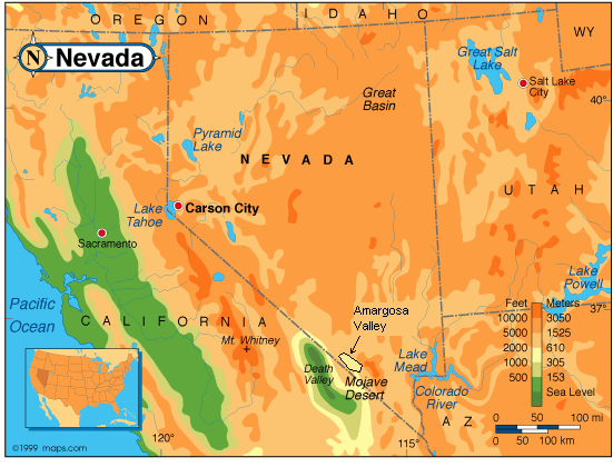 Amargosa Valley Map